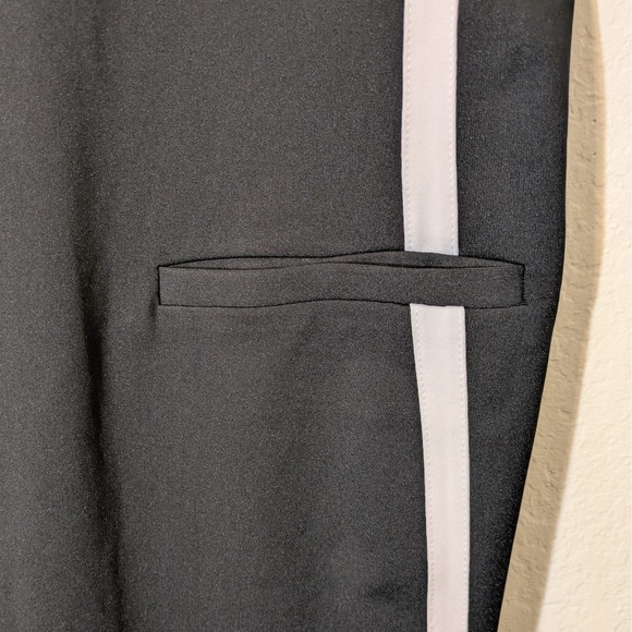 Ralph Lauren RLX Golf Dress Women's Medium Black Sleeveless 1/4 Zip Stripe - Picture 7 of 10